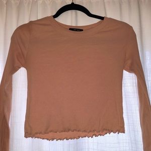 F21 Long Sleeve Crop Top